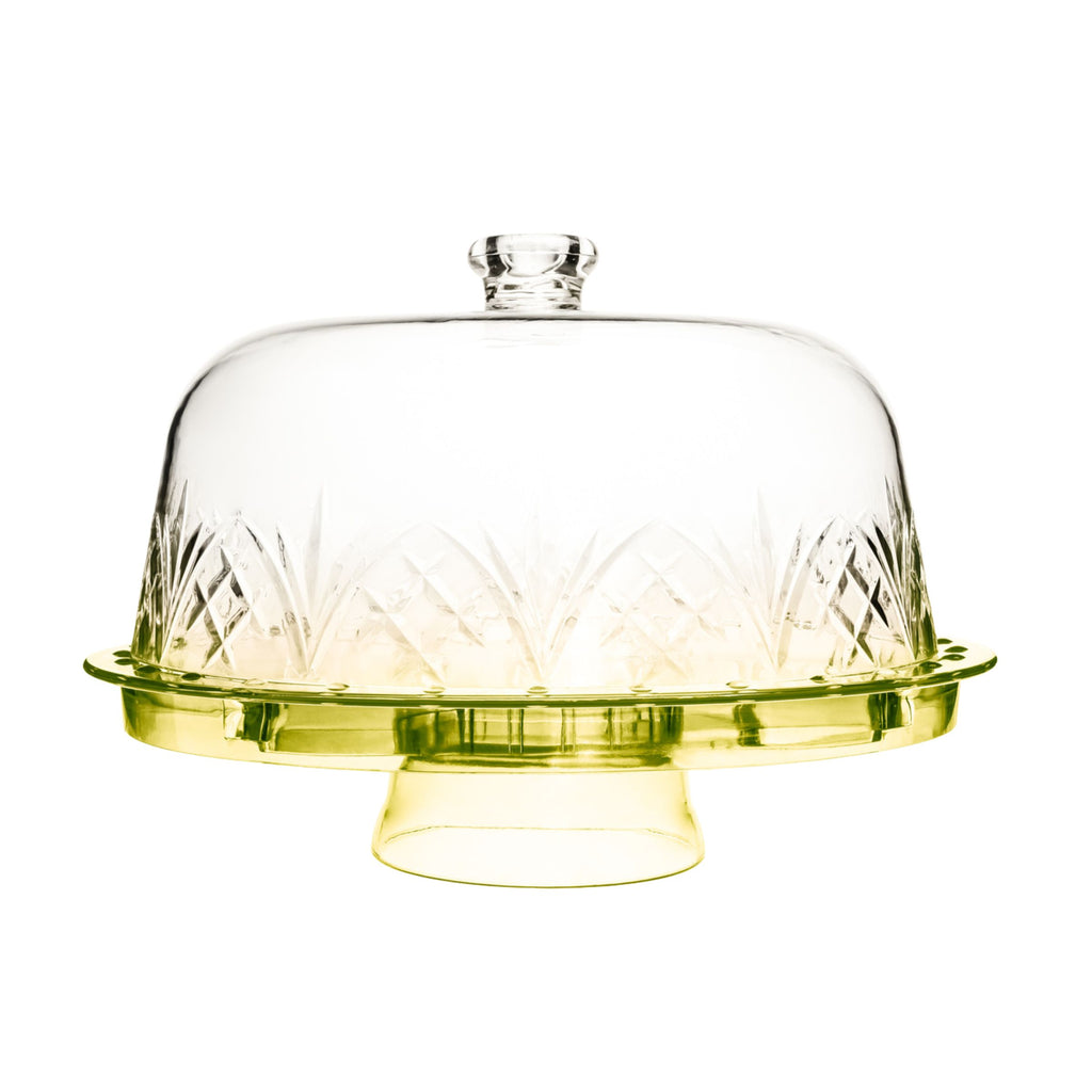 Dublin Yellow Acrylic 6 In 1 Cake Dome Godinger Acrylic, All Kitchen, Dublin, Dublin Acrylic, Dublin Acrylic 6 In 1 Cake Dome, Dublin Acrylic Cake Dome, Dublin Kitchen, Kitchen, Outdoor, Outdoor Serving, Specialty, Specialty Serving, Yellow