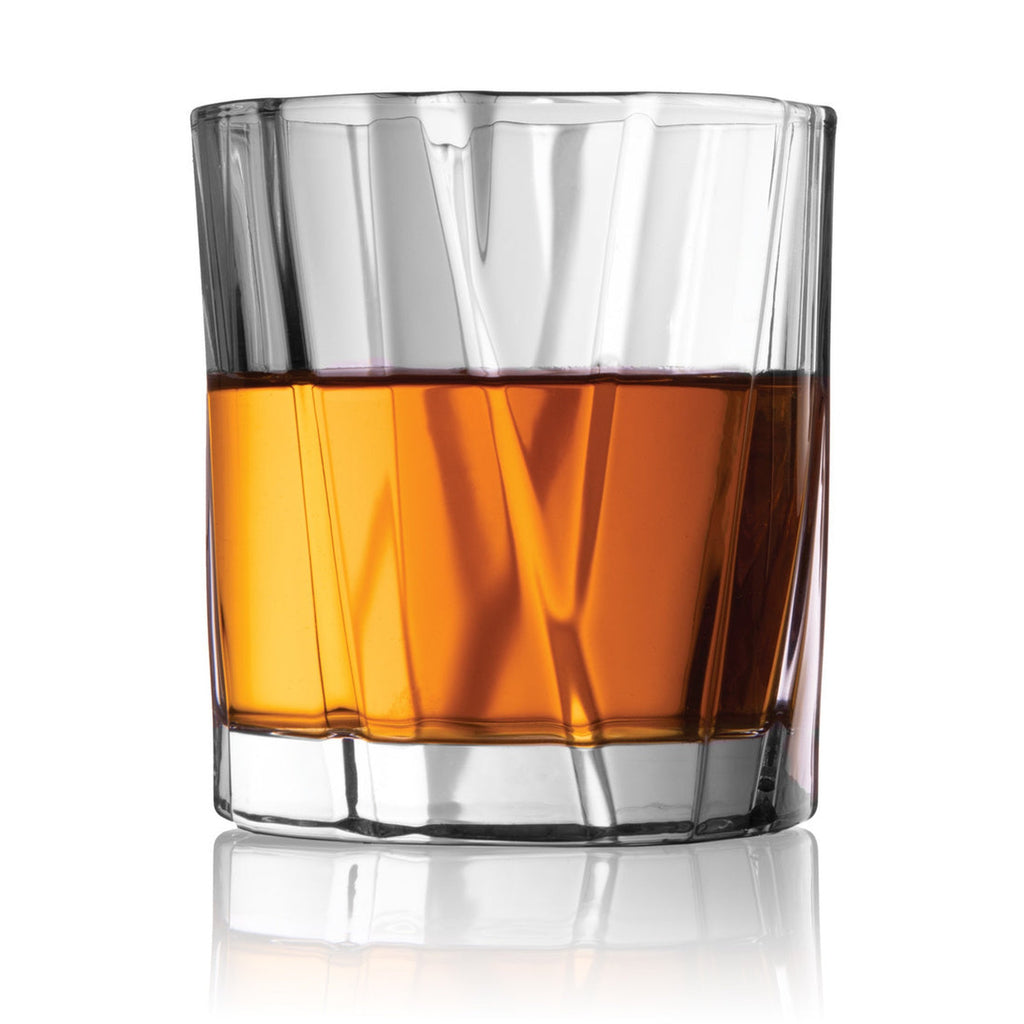 Glacier Double Old Fashion Glass, Set of 4 Godinger All Barware, All Glassware, All Glassware & Barware, Clear, DOF, DOF & Highball, Double Old Fashion, Drinkware, Glacier, Glassware, Whiskey Glass