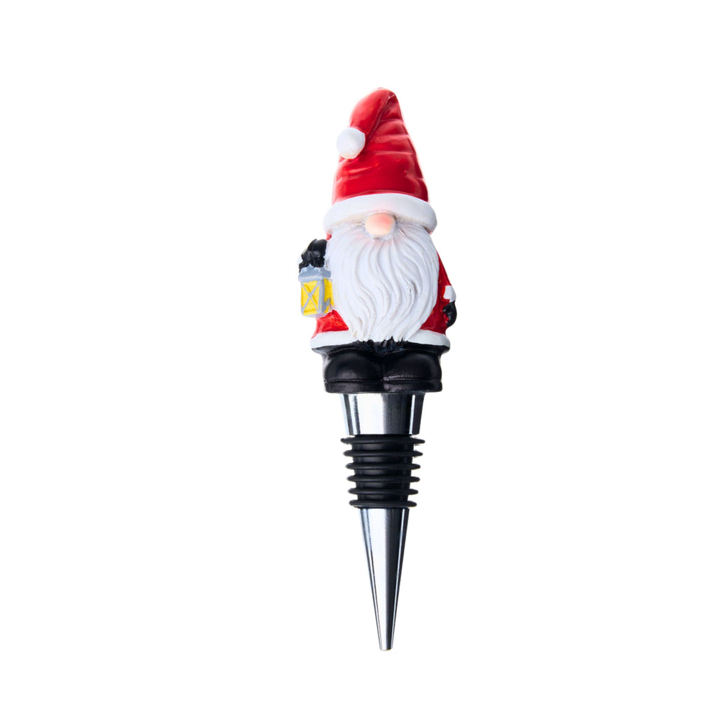 Gnome Santa Wine Stopper Godinger All Barware, All Glassware, All Glassware & Barware, Barware, Barware Tools, Bottle Stopper, Christmas, Glassware & Barware, Gnome, Gnome Santa, Holiday, Santa Wine Stopper