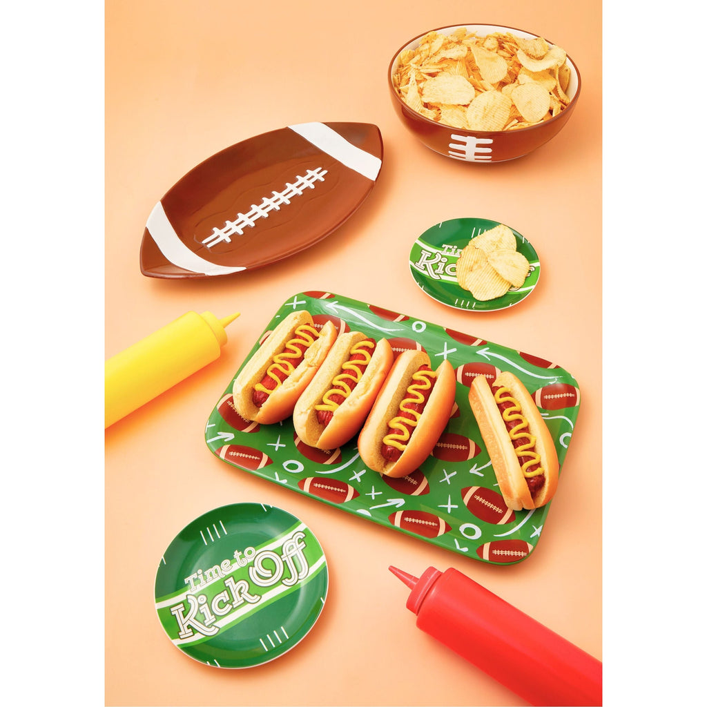 Godinger League Football Platter Godinger Football, Game Day, Godinger League, Porcelain, Serving, Sports, Tailgating