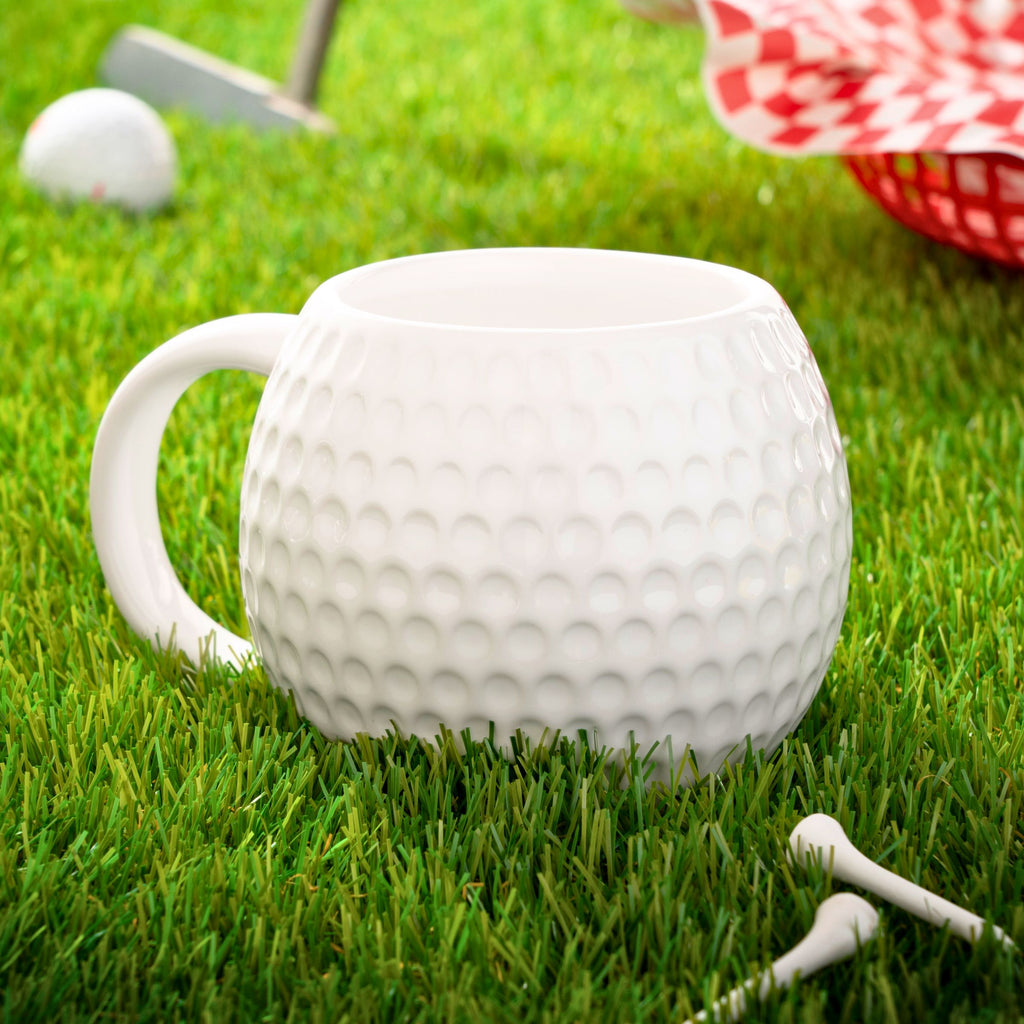 Godinger League Golf Ball Mug Godinger Game Day, Godinger League, Golf, Golf Ball, Mug, Porcelain, Sports, Tailgating