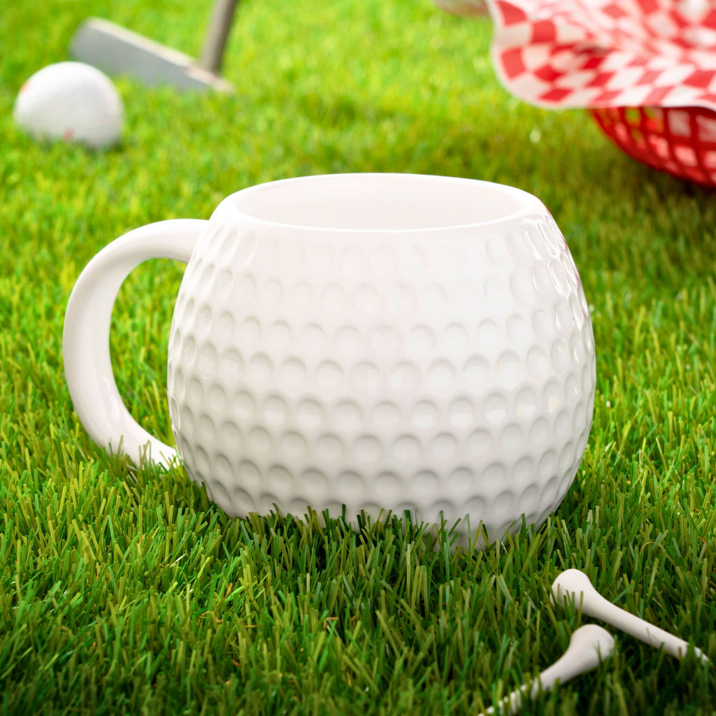 Godinger League Golf Ball Mug, Set of 4 Godinger Game Day, Godinger League, Golf, Golf Ball, Mug, Mug Set, Porcelain, Tailgating