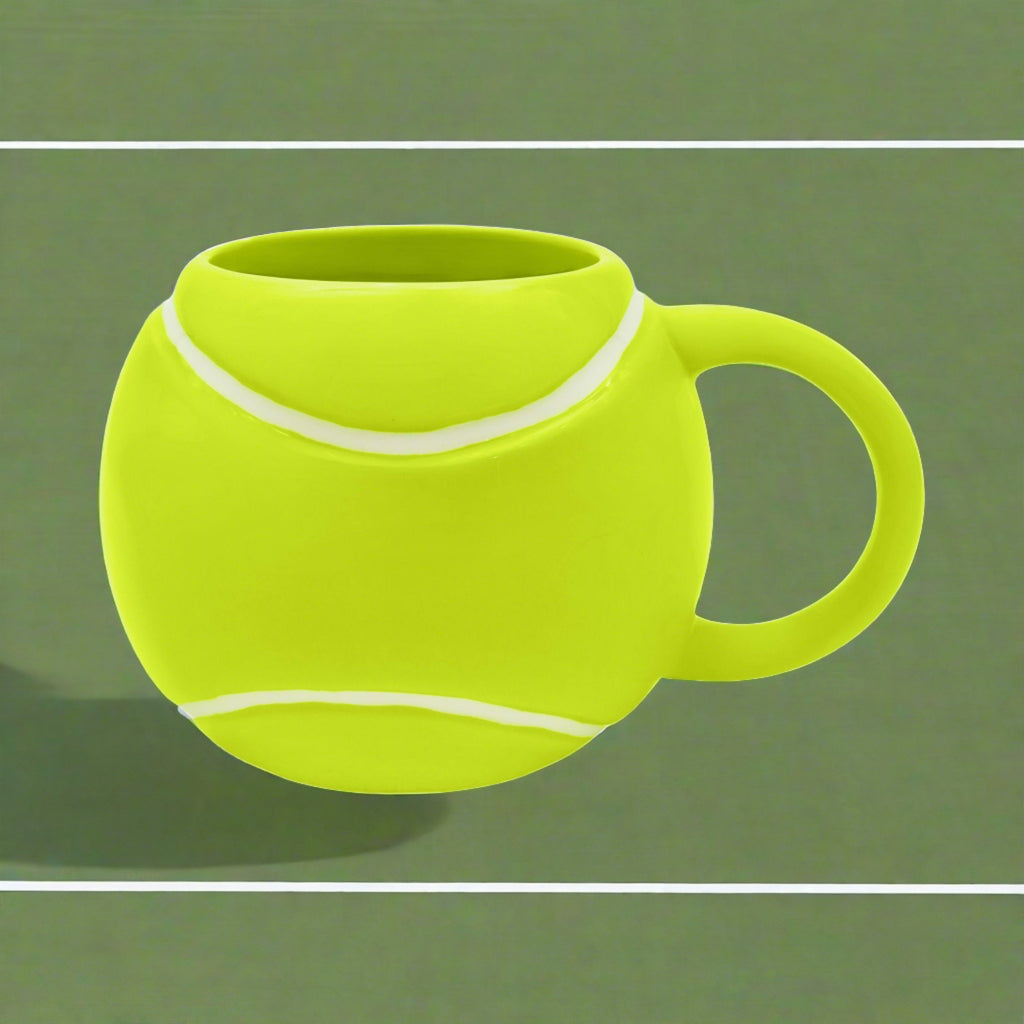 Godinger League Tennis Ball Mug Godinger Game Day, Godinger League, Mug, Porcelain, Sports, Tailgating, Tennis, Tennis Ball