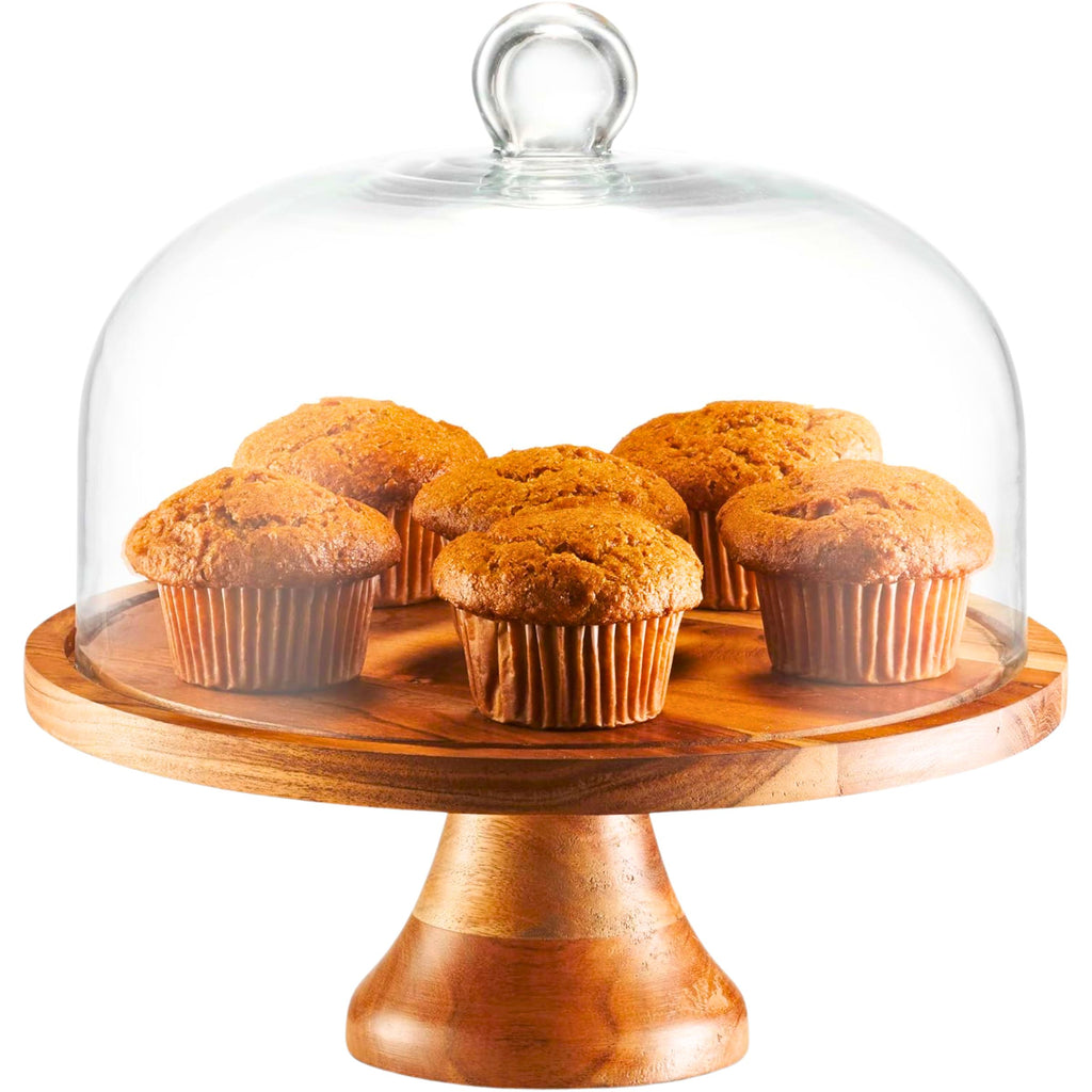 Grove Cake Stand & Dome Godinger All Kitchen, Cake Dome, Cake Stand, Cake Stands, Wood Cake Stand