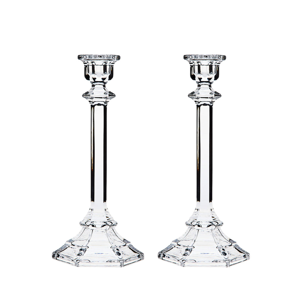 Harmony Tapered Candlestick Set Godinger All Decor, Candles & Candleholders, Clear, Decor, Harmony, Harmony Tapered Candlestick, Tapered Candle Holder, Tapered Candlestick