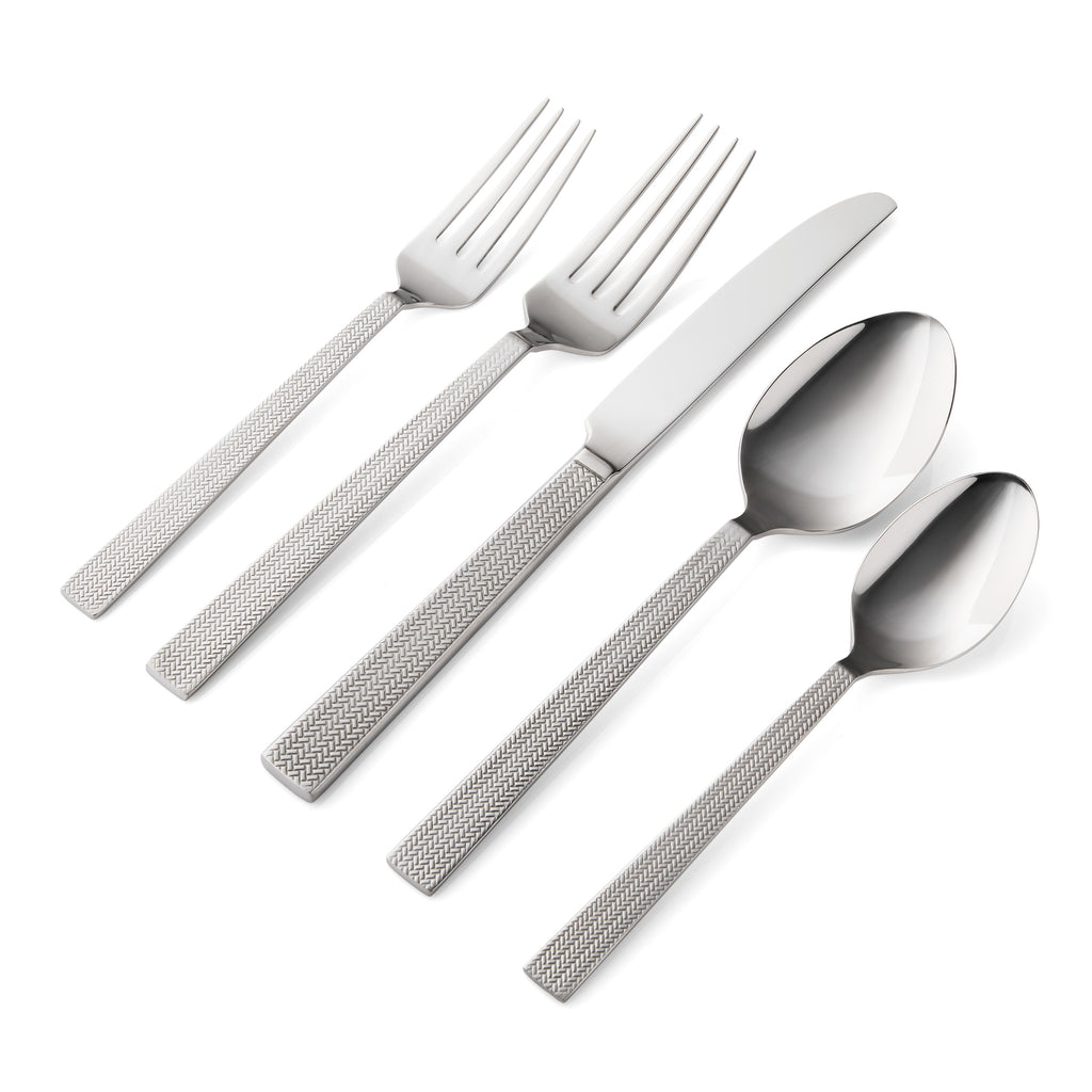 Harrington 18/10 Stainless Steel 20 Piece Flatware Set, Service For 4 Godinger 18/0 Stainless Steel Flatware, 18/10 Stainless Steel Flatware, 20 Piece Set, All Flatware & Serveware, Flatware Set, Flatware Sets, Harrington, Service For 4, Tableware