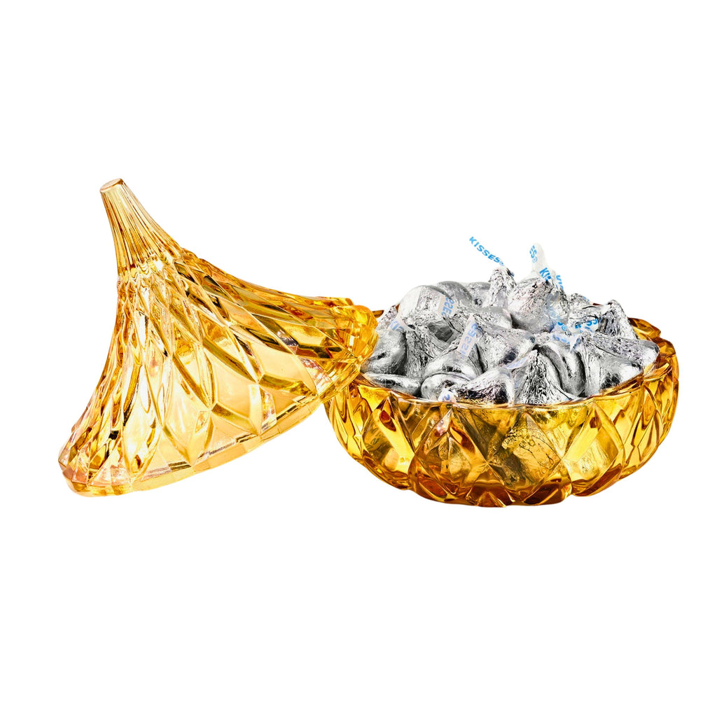 Hershey's Kisses Golden Yellow Box Godinger Cut Crystal, Golden, Hershey's, Hershey's Kiss, Kiss, Yellow