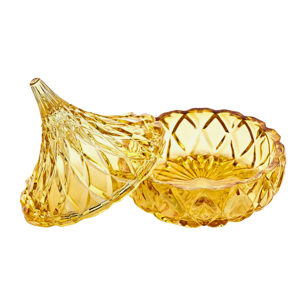 Hershey's Kisses Golden Yellow Box Godinger Cut Crystal, Golden, Hershey's, Hershey's Kiss, Kiss, Yellow