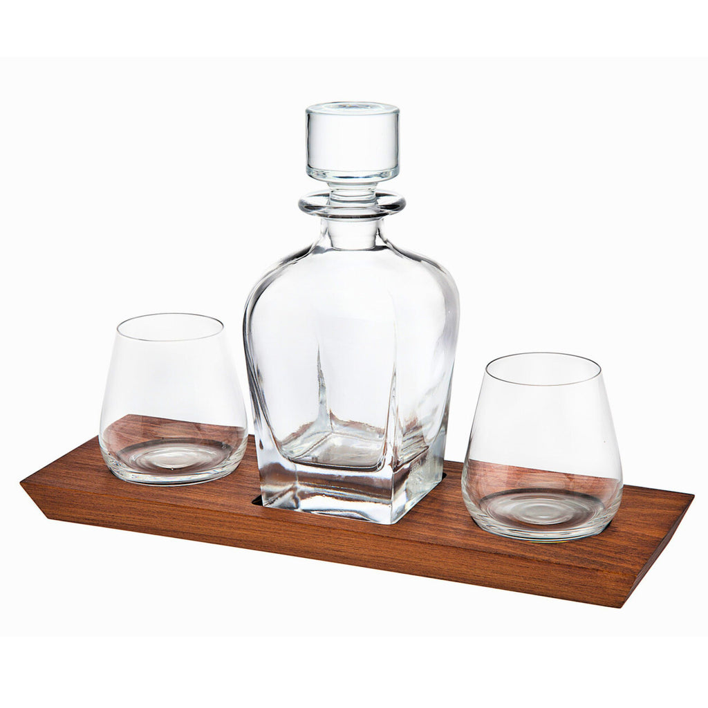 Hudson 4 Piece Whiskey Decanter Set Godinger All Barware, All Glassware, All Glassware & Barware, Clear, Decanter, Decanter & Decanter Sets, Decanter Sets, Hudson, Hudson 4 Piece Whiskey Decanter Set, Whiskey Decanter