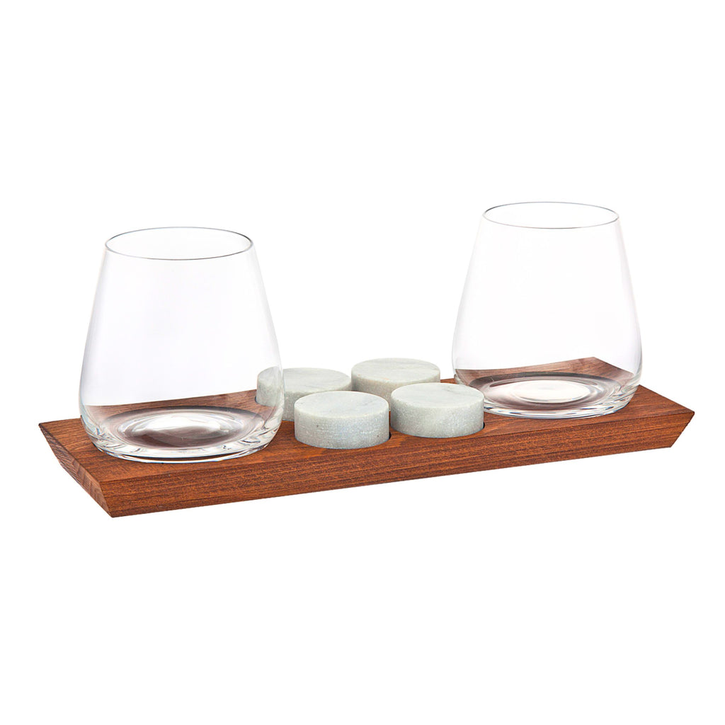 Hudson 7 Piece Whiskey Double Old Fashion Set Godinger All Barware, All Glassware, All Glassware & Barware, Double Old Fashion, Hudson, Hudson 7 Piece Whiskey Double Old Fashion Set, Whiskey Glass, Whiskey Stones