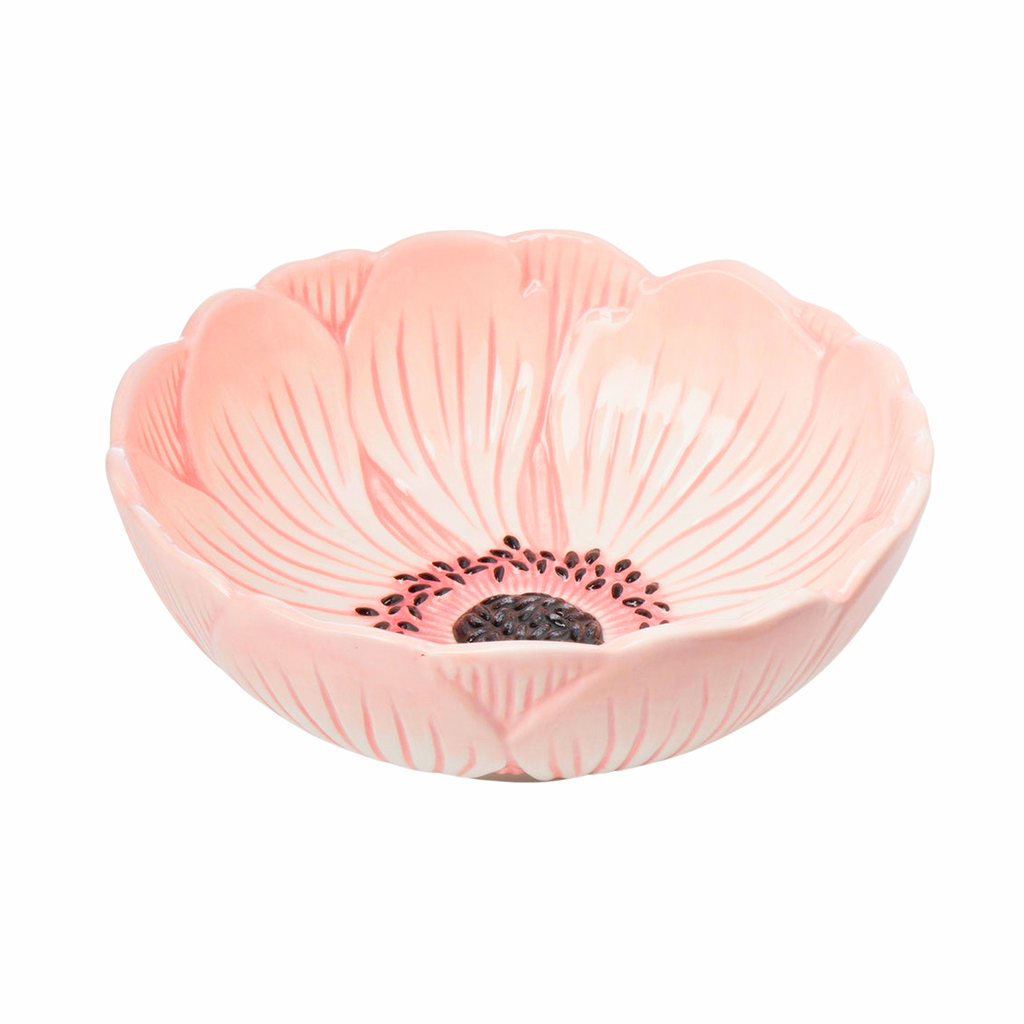 Pink Poppy Flower Cereal Bowl Godinger All Dining, Blue, Bowls, Cereal, Cereal Bowl, Dining, Floral Bowl, Flower Bowl, Flower Power, Poppy