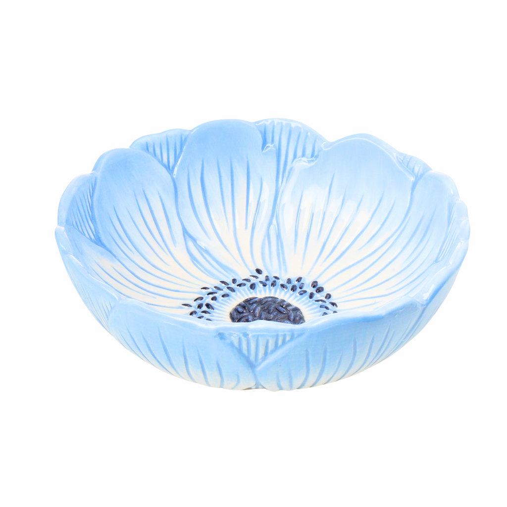 Blue Poppy Flower Cereal Bowl Godinger All Dining, Blue, Bowls, Cereal, Cereal Bowl, Dining, Floral Bowl, Flower, Flower Bowl, Flower Power, Poppy