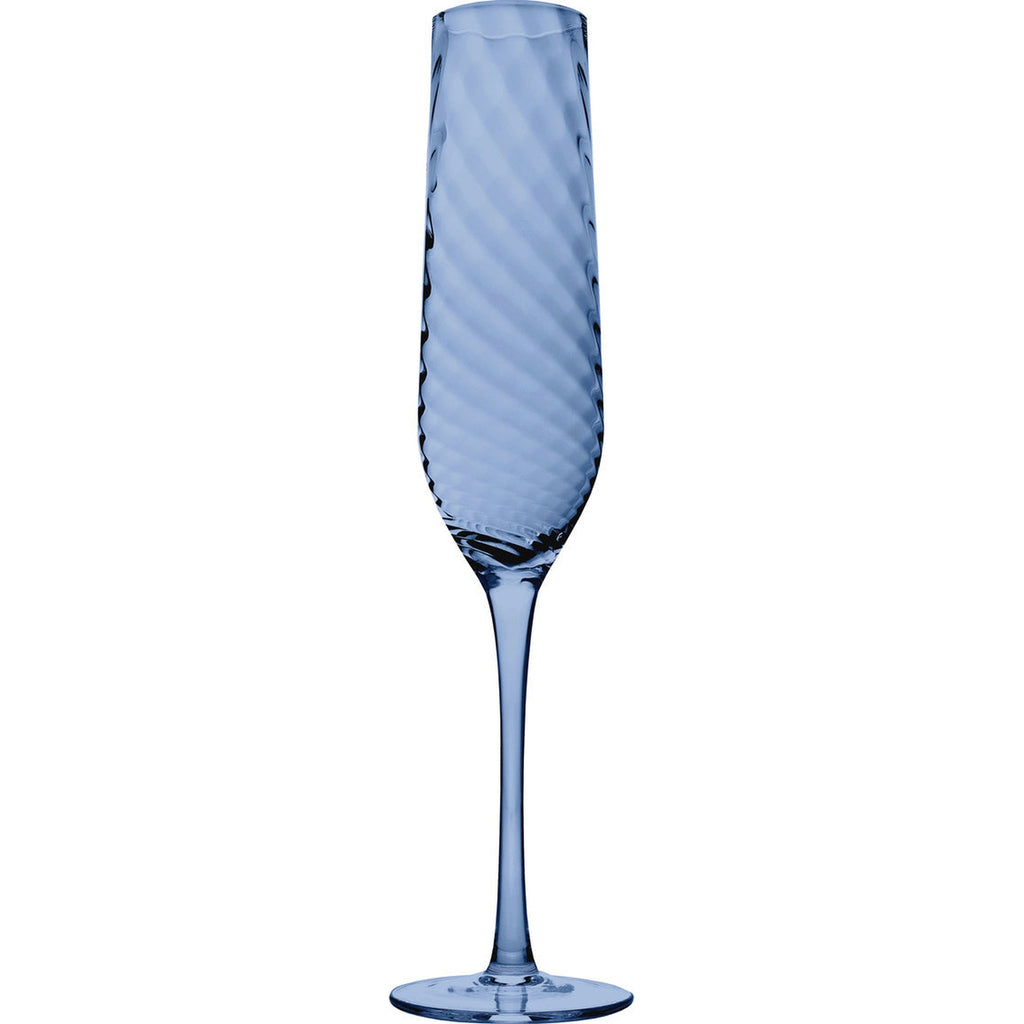 Infinity Blue Champagne Flute Godinger All Glassware, All Glassware & Barware, Blue, Infinity, Wine & Champagne