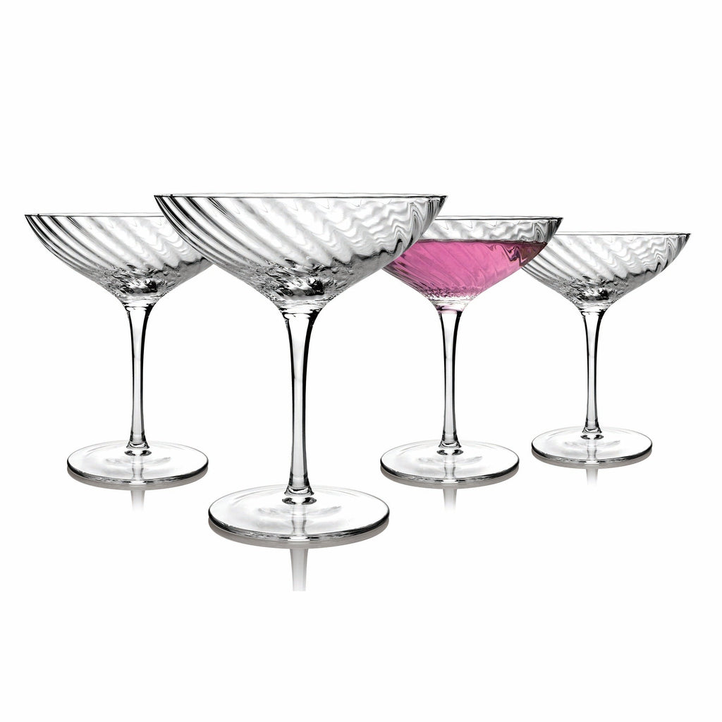 Infinity Coupe, Set of 4 Godinger All Barware, All Glassware, All Glassware & Barware, Clear, Coupe, Infinity, Martini & Coupes