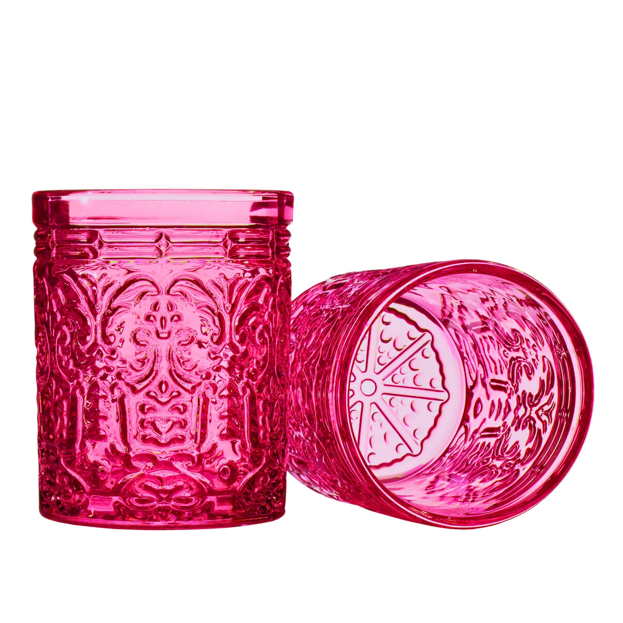 Jax Hot Pink Double Old Fashion, Set of 4 – Godinger