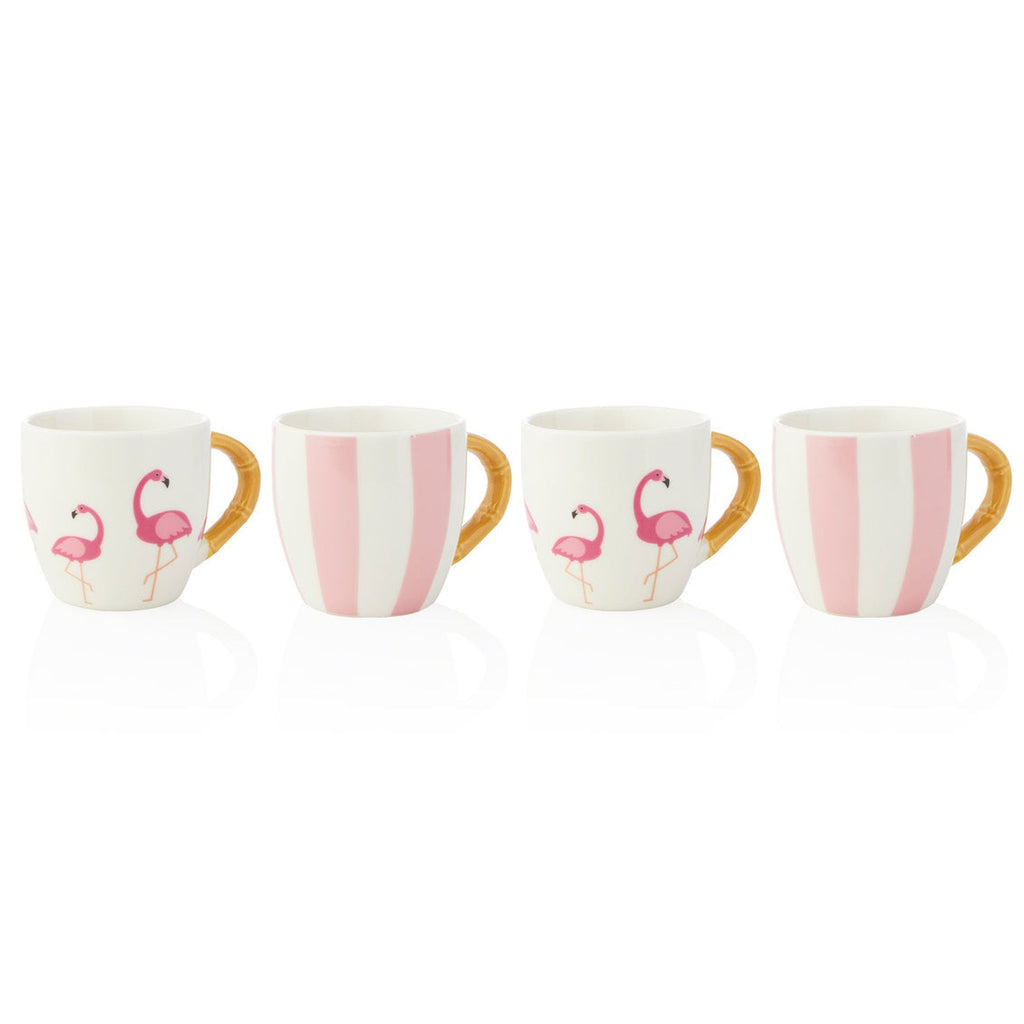 Jill Zarin Flamingo Espresso Mug, Set of 4 godinger