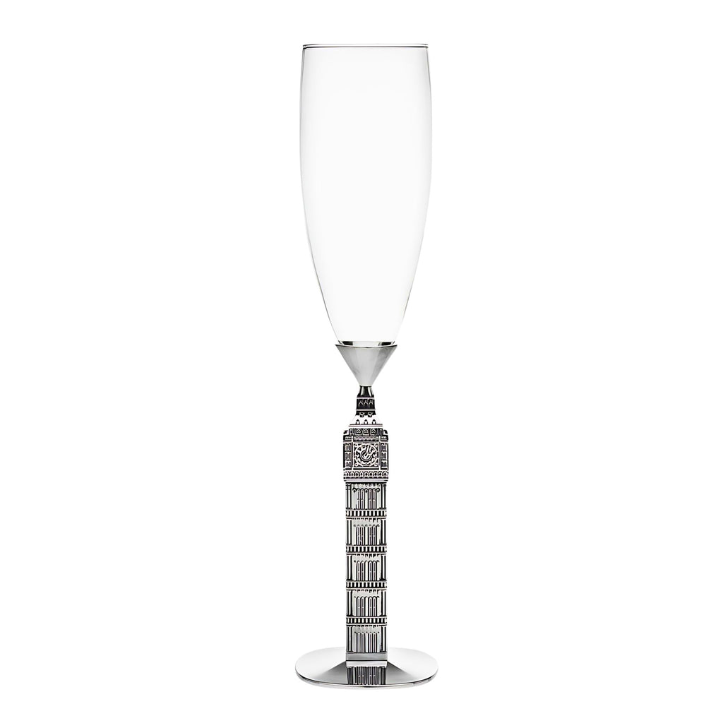 Landmark Big Ben Flute Godinger All Glassware, All Glassware & Barware, Flute, Glassware & Barware, Landmark, London, UK, Wine & Champagne