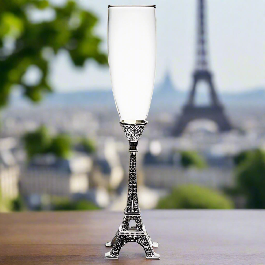 Landmark Eiffel Tower Flute Godinger All Glassware, All Glassware & Barware, Eiffel Tower, Flute, France, Glassware & Barware, Landmark, Martini, Paris, Wine & Champagne