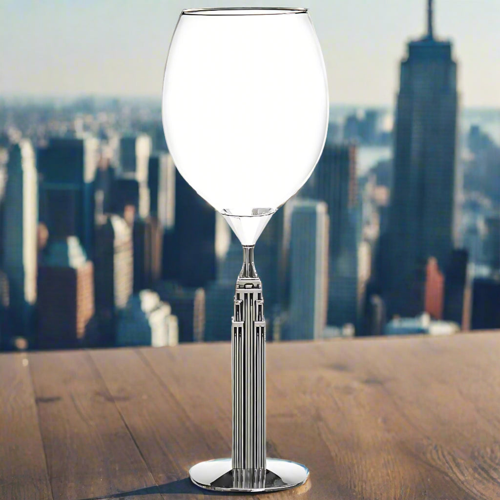 Landmark Empire State Wine Godinger All Glassware, All Glassware & Barware, Empire State Building, Glassware & Barware, Landmark, New York, NY, Wine, Wine & Champagne