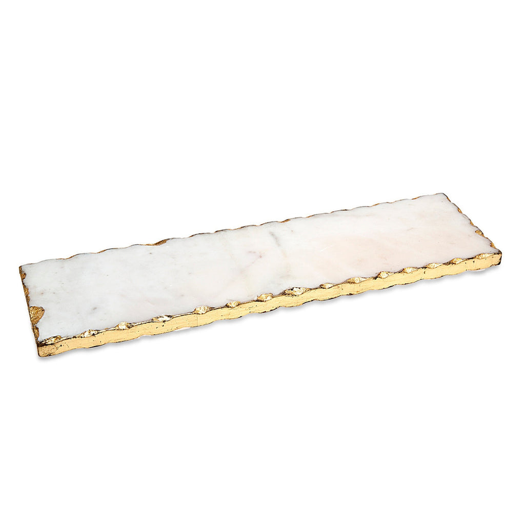 Lavi Marble Gold Organic Edge Rectangle Board Godinger All Kitchen, Board, Cheese Board, Gold, Gold Accent, Gold Edge, Lavi, Organic, Serving, Serving & Cheese Boards, Serving Platter, White Marble