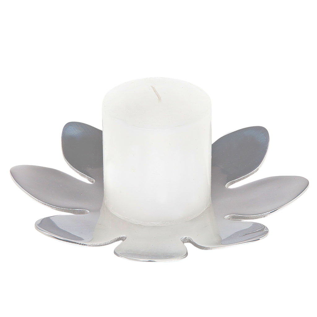 Lotus Pillar Candle Holder Plate Godinger All Decor, Candles & Candleholders, Decor, Lotus, Lotus Candle Holder, Lotus Pillar Candle Holder, Pillar Candle Holder, Stainless, Stainless Steel