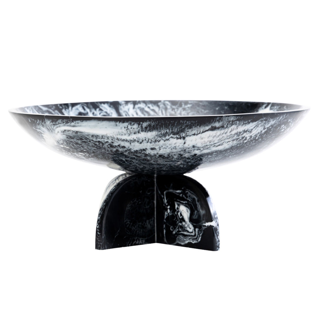 Lucente Black & White Resin Fruit Bowl Godinger All Kitchen, Black, Black & White Lucente Resin, Black & White Resin, Bowls, Fruit Bowl, Kitchen, Lucente Black & White Resin Fruit Bowl, Lucente Resin, Resin, Resin Bowl, Serving Bowl, Serving Bowls, Specialty, Specialty Serving