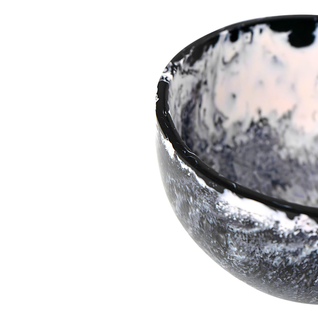 Lucente Black & White Resin Salad Bowl Godinger All Kitchen, Black, Black & White, Black & White Lucente Resin, Black & White Resin, Bowls, Kitchen, Lucente, Lucente Resin, Resin, Resin Bowl, Resin Salad Bowl, Salad Bowl, Serving, Serving Bowl, Serving Bowls, White