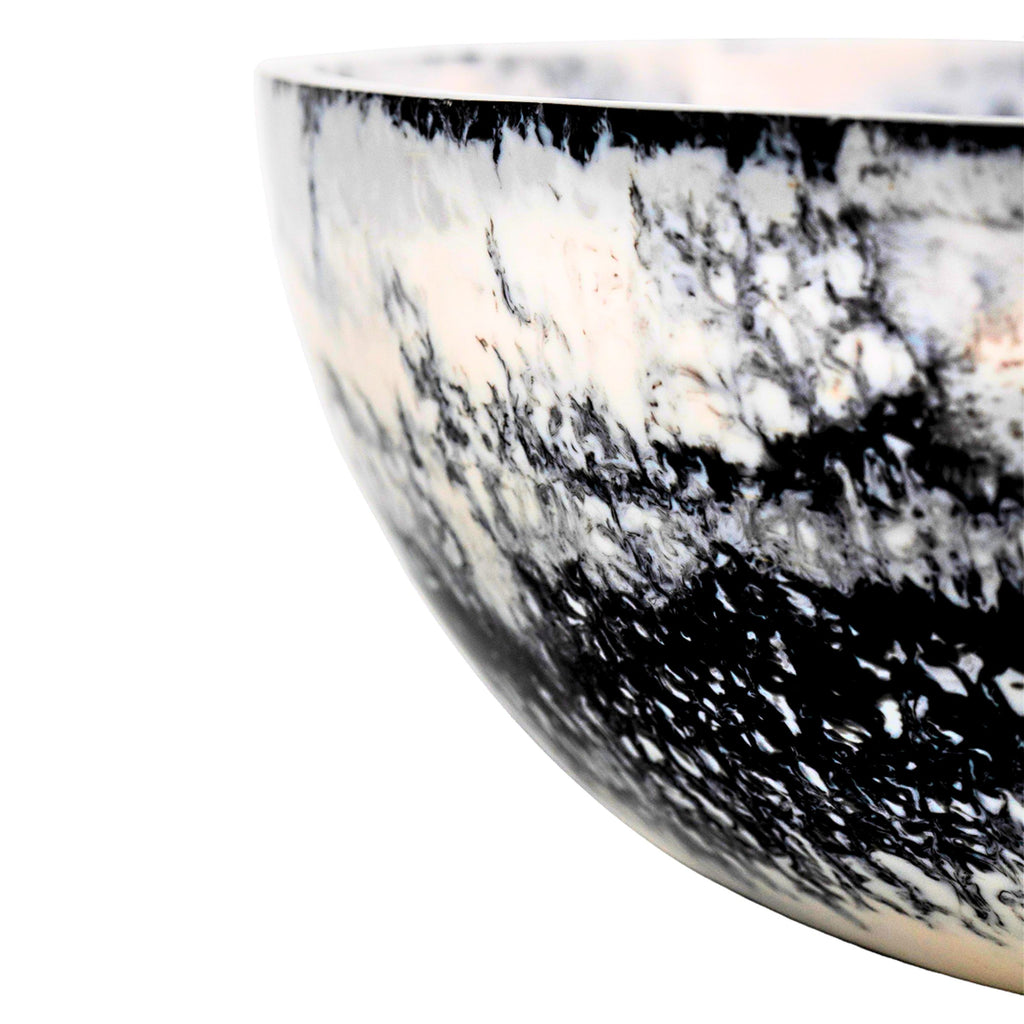 Lucente Black & White Resin Salad Bowl Godinger All Kitchen, Black, Black & White, Black & White Lucente Resin, Black & White Resin, Bowls, Kitchen, Lucente, Lucente Resin, Resin, Resin Bowl, Resin Salad Bowl, Salad Bowl, Serving, Serving Bowl, Serving Bowls, White