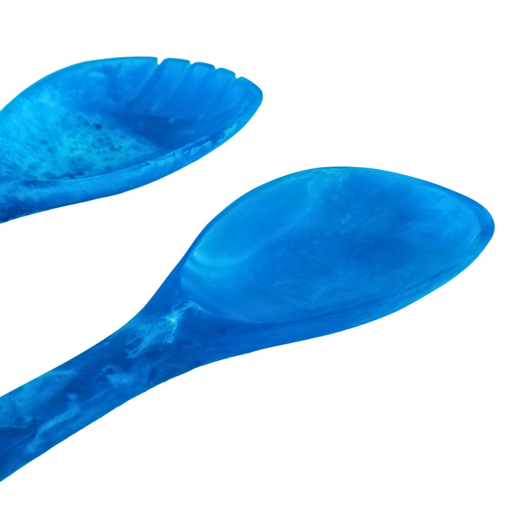 Lucente Blue Resin Salad Server Set Godinger All Flatware & Serveware, Blue, Blue Lucente Resin, Blue Resin, Flatware & Serveware, Lucente, Lucente Resin, Resin Salad Server, Resin Salad Server Set, Salad Servers