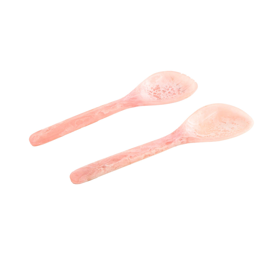 Lucente Pink Resin Salad Server Set Godinger All Flatware & Serveware, Flatware & Serveware, Lucente, Lucente Resin, Pink, Pink Lucente Resin, Pink Resin, Pink Resin Salad Server, Resin Salad Server, Resin Salad Server Set, Salad Servers