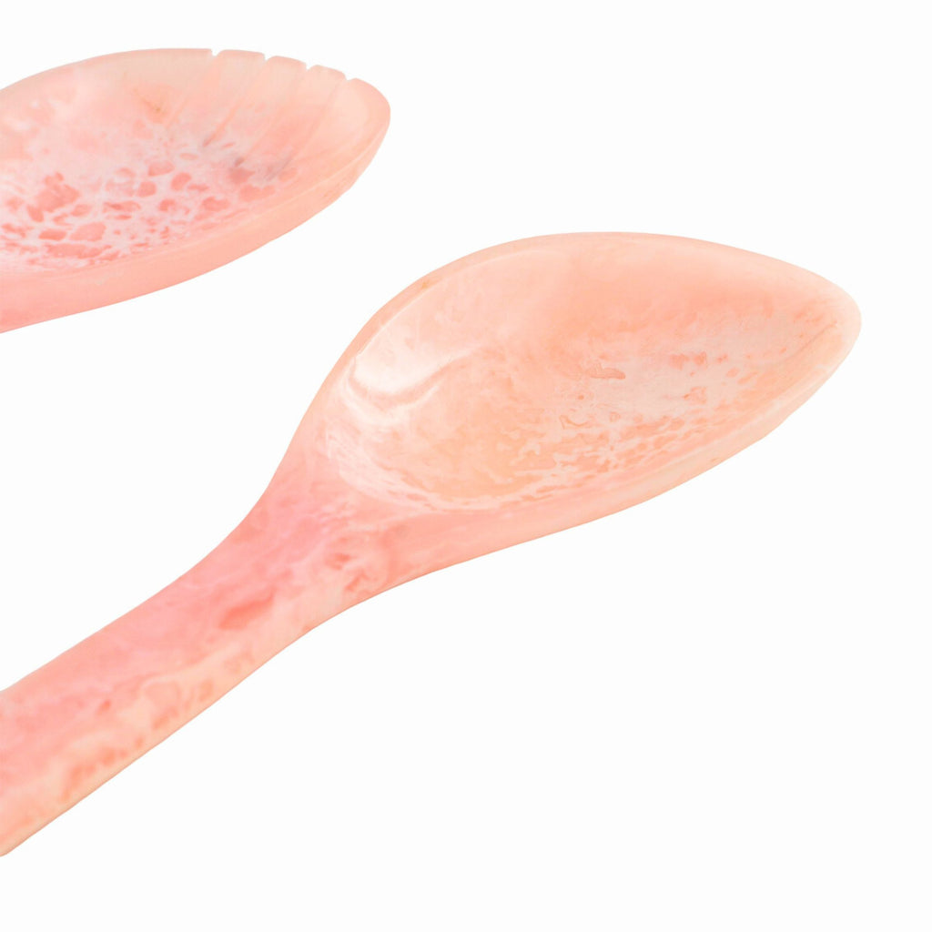 Lucente Pink Resin Salad Server Set Godinger All Flatware & Serveware, Flatware & Serveware, Lucente, Lucente Resin, Pink, Pink Lucente Resin, Pink Resin, Pink Resin Salad Server, Resin Salad Server, Resin Salad Server Set, Salad Servers