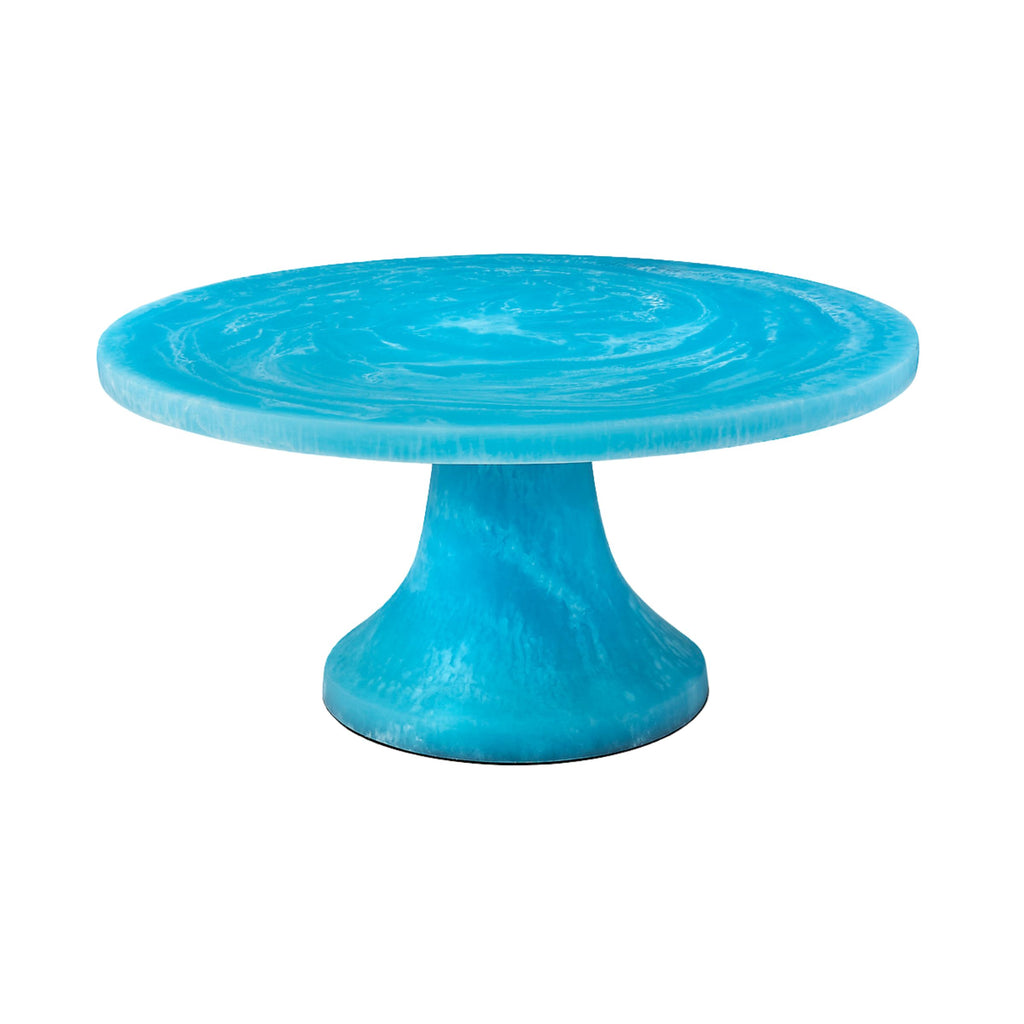 Lucente Resin Matte Blue Cake Stand Godinger All Kitchen, Blue, Blue Lucente Resin, Blue Resin, Blue Resin Cake Stand, Cake Stand, Cake Stands, Kitchen, Lucente Matte Resin, Lucente Resin, Matte Blue Resin, Matte Resin, Resin, Resin Cake Stand, Specialty, Specialty Serving