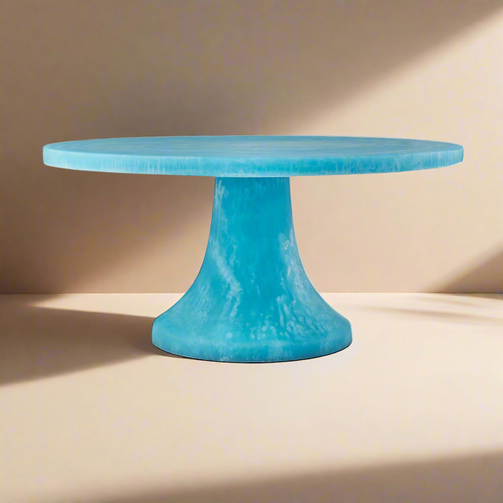 Lucente Resin Matte Blue Cake Stand Godinger All Kitchen, Blue, Blue Lucente Resin, Blue Resin, Blue Resin Cake Stand, Cake Stand, Cake Stands, Kitchen, Lucente Matte Resin, Lucente Resin, Matte Blue Resin, Matte Resin, Resin, Resin Cake Stand, Specialty, Specialty Serving