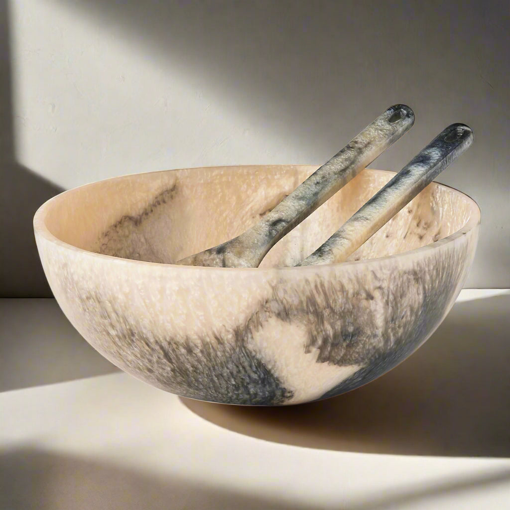 Lucente Resin Matte Limestone Salad Bowl Godinger Bowls, Limestone, Limestone Resin Bowl, Limestone Salad Bowl, Lucente Resin, Lucente Resin Limestone, Matte Resin, Resin, Resin Bowl, Resin Limestone Salad Bowl, Resin Salad Bowl, Salad Bowl, Serving, Serving Bowl, Serving Bowls