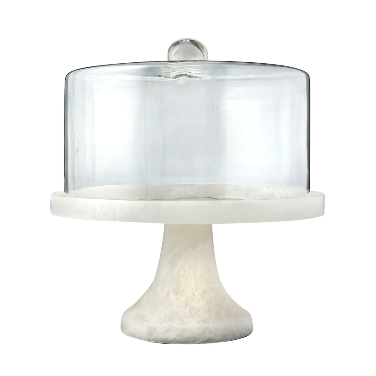 Lucente Resin Matte White Cake Dome
