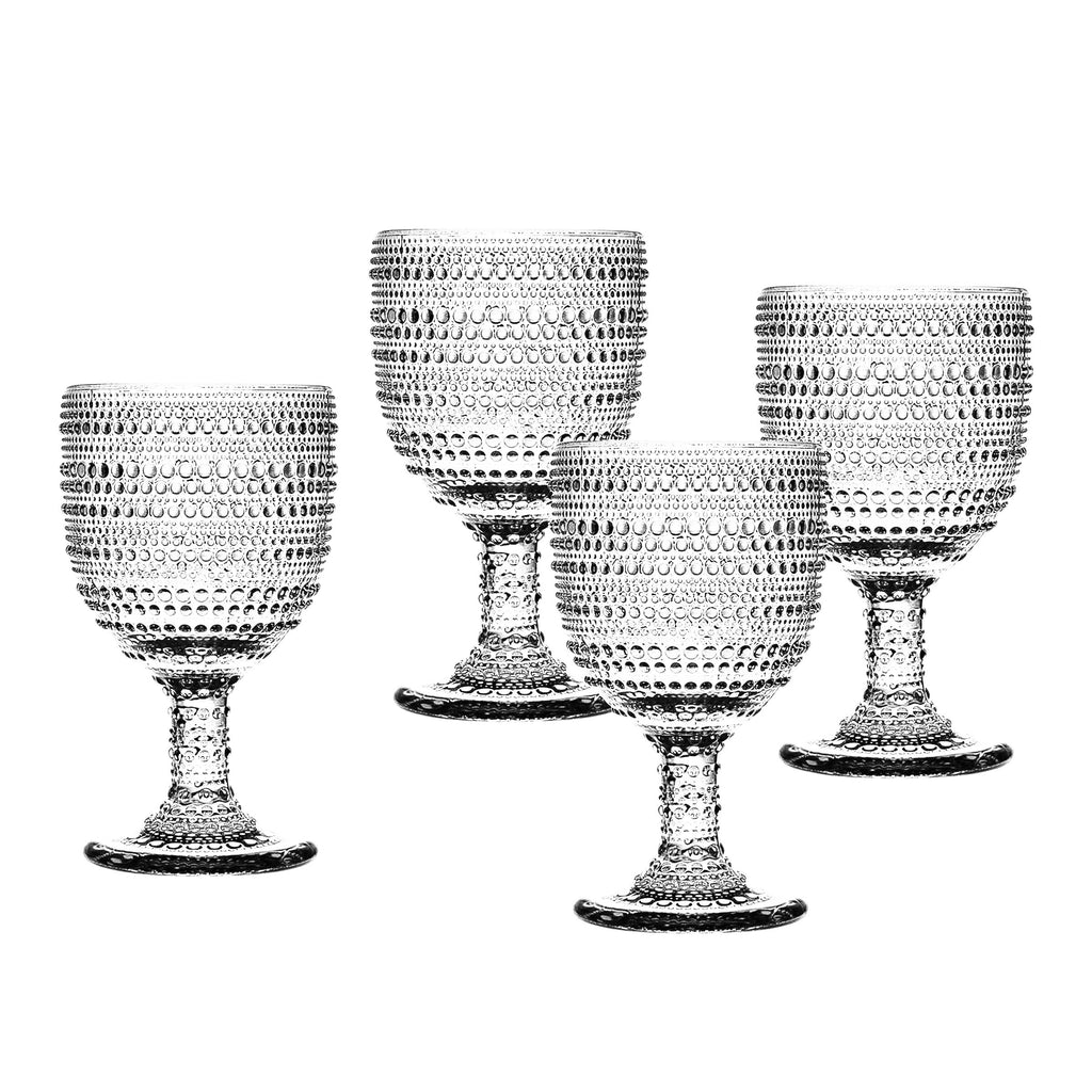 Lumina Clear Goblet, Set of 4 Godinger All Barware, All Glassware, All Glassware & Barware, Brooklyn Steel Co, Clear, Clear Goblet, Fortessa Jupiter, Glassware, Glassware & Barware, Goblet, Hobnail, Hobnail Goblet, Home Essentials Halo, Lumina, Lumina Clear, Lumina Goblet, Wine & Champagne