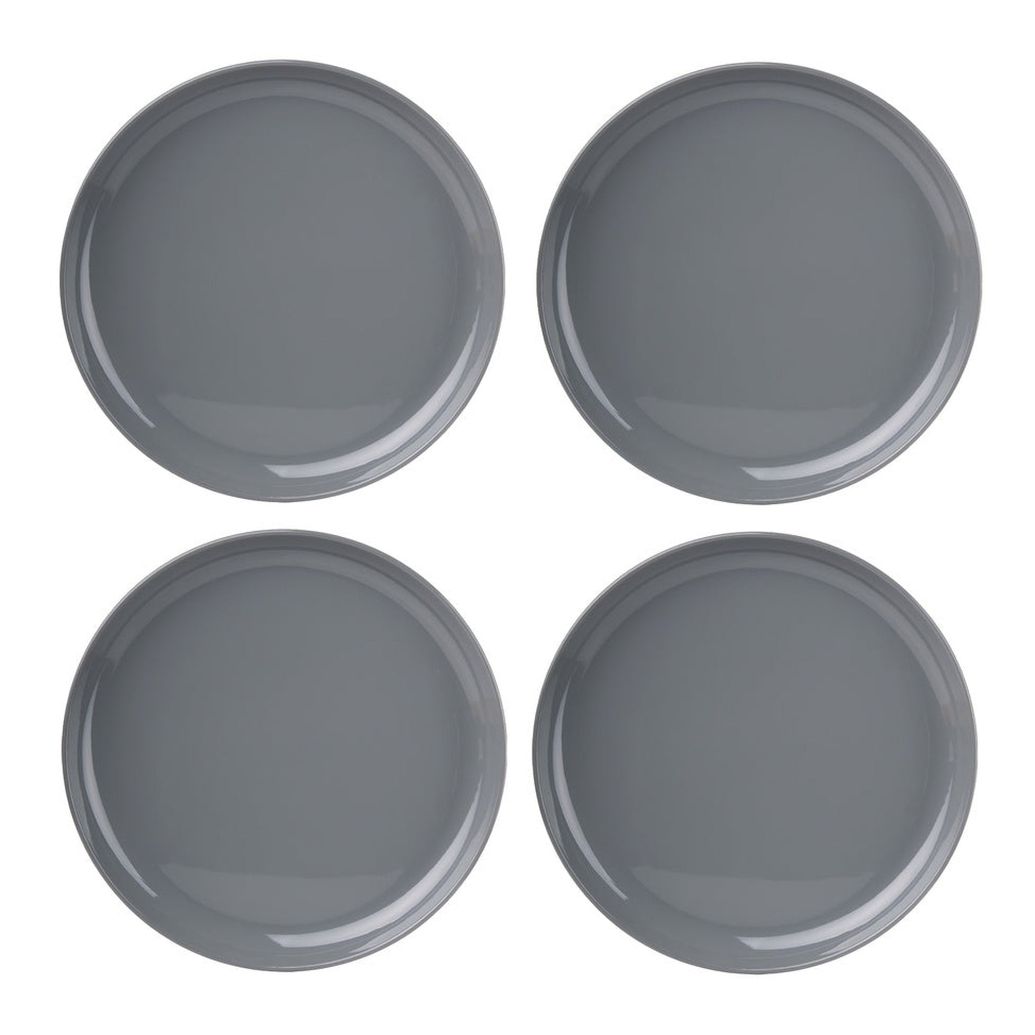 Marbella Grey Stacking Melamine Dinner Plate, Set of 4 – Godinger