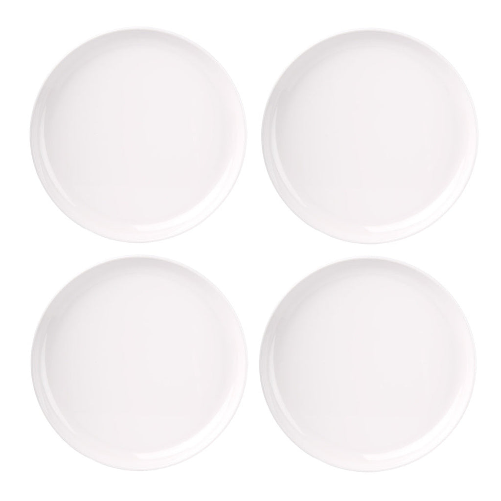 Marbella White Stacking Melamine Dinner Plate, Set of 4 Godinger Marbella, Melamine, Melamine Dinner Plate, Outdoor, Outdoor Dinnerware, Set of 4, Stacking Melamine, White