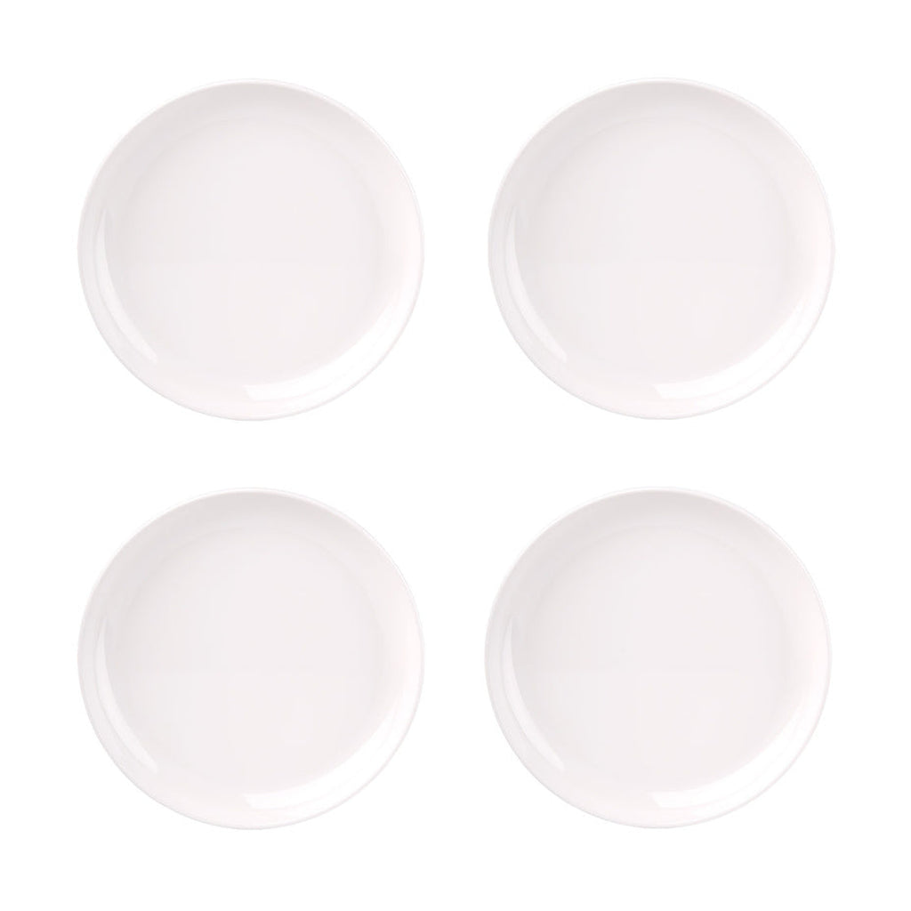 Marbella White Stacking Melamine Salad Plate, Set of 4 Godinger Marbella, Melamine, Melamine Salad Plate, Outdoor, Outdoor Dinnerware, Set of 4, Stacking Melamine, White