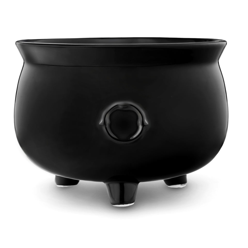 Midnight Brew Halloween Cauldron Serving Bowl Godinger Black Porcelain, Cauldron, Halloween, Halloween Party, Porcelain, Serving, Serving Bowl, Serving Bowls Godinger