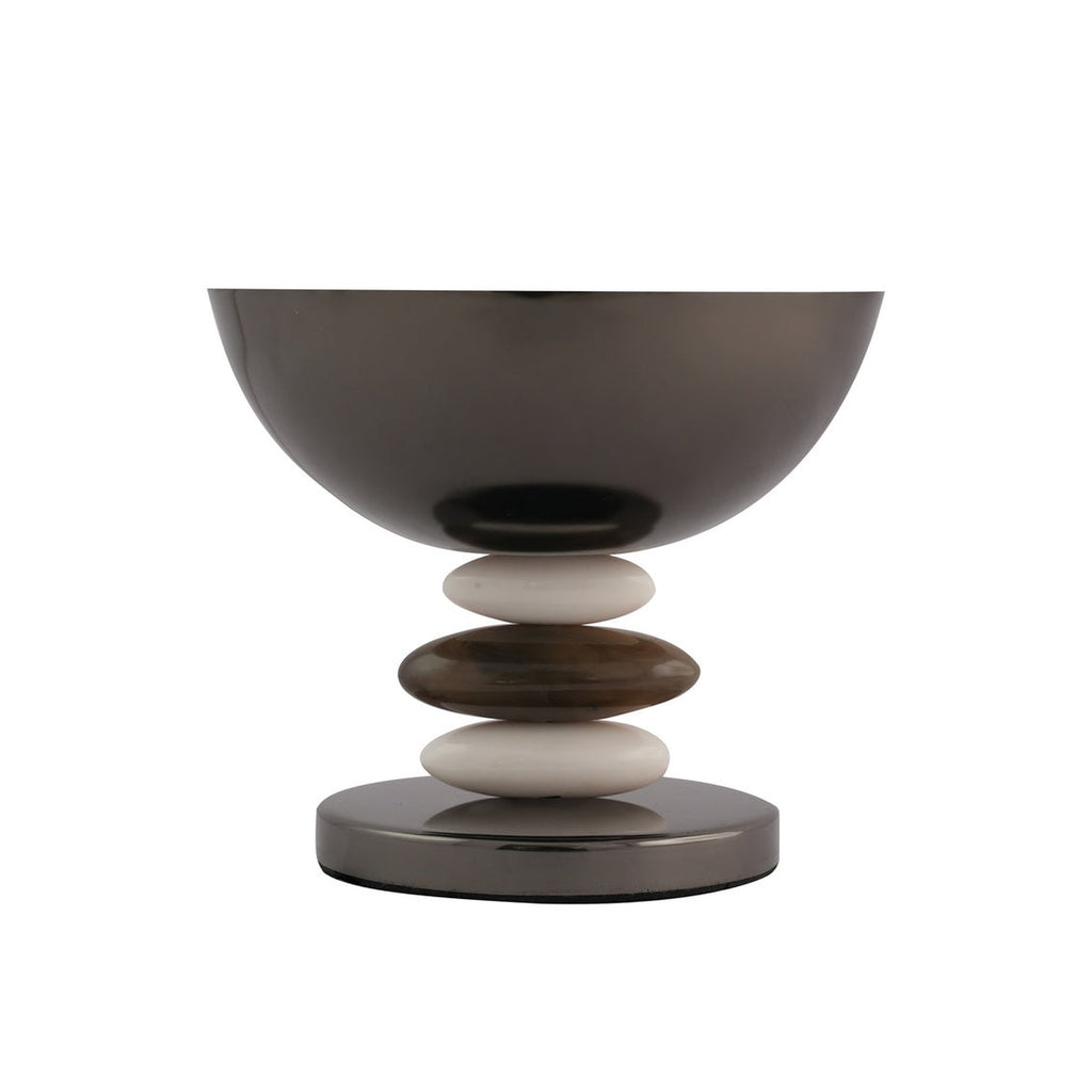 Midnight Pebble Footed Nut Bowl Godinger All Kitchen, Black, Midnight, Nut Bowl, Pebble, Serveware, Serving, Serving Bowls, Stainless, Stainless Steel