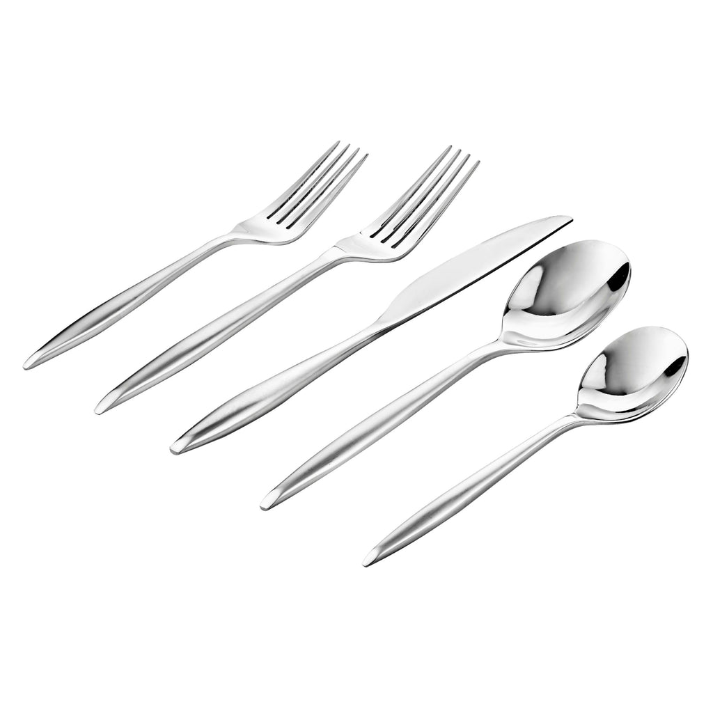 Milano Satin 18/10 Stainless Steel 20 Piece Flatware Set, Service For 4 Godinger 18/10 Stainless Steel, 18/10 Stainless Steel Flatware, 20 Piece Set, All Flatware & Serveware, Flatware Set, Flatware Sets, Milano, Service For 4, Stainless Steel, Tableware