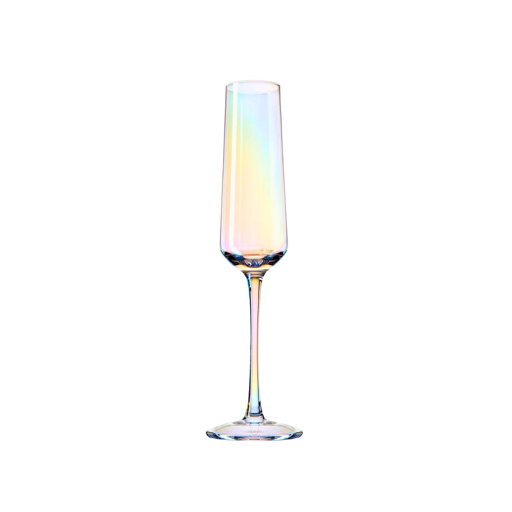 Monterey Champagne Flute, Set of 4 Godinger All Glassware, All Glassware & Barware, Iridescent, Monterey, Wine & Champagne