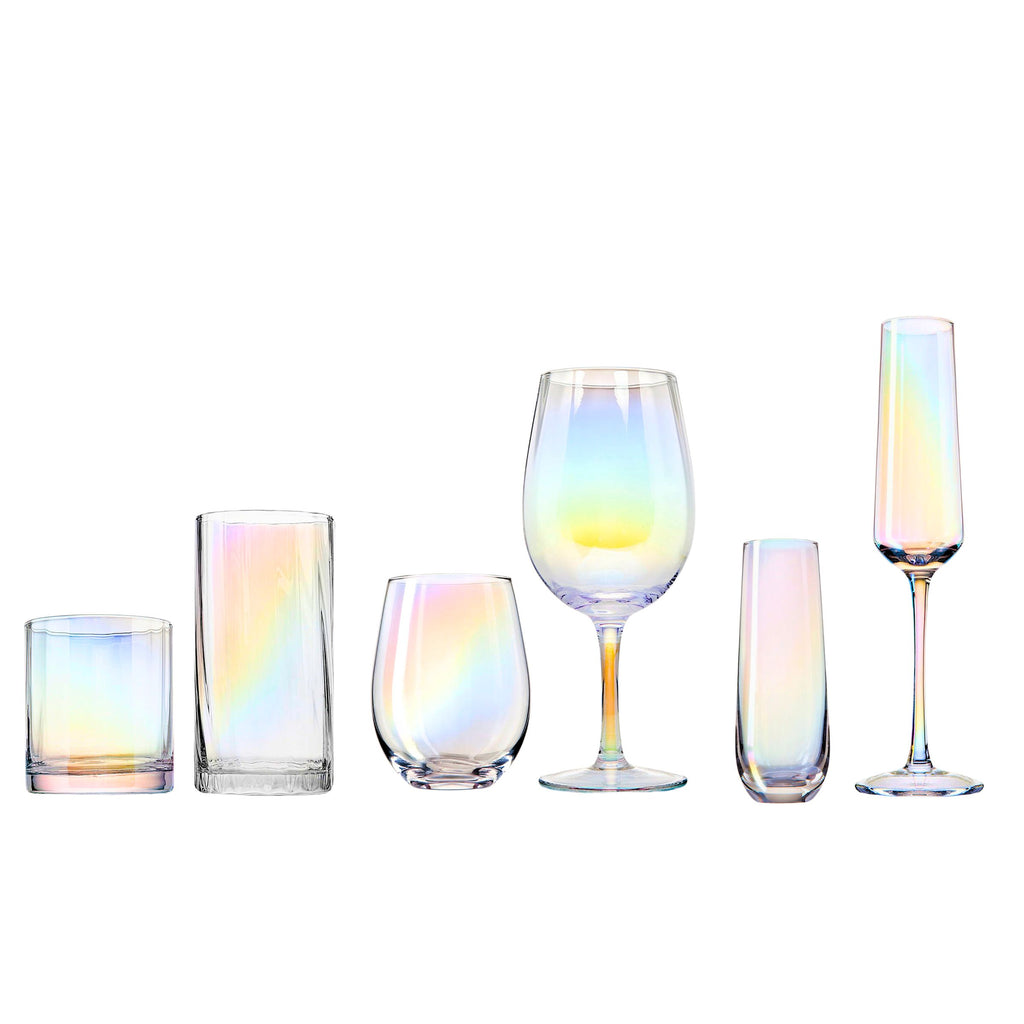 Monterey Highball, Set of 4 Godinger All Barware, All Glassware, All Glassware & Barware, DOF & Highball, Highball, Highball Set, Iridescent, Monterey