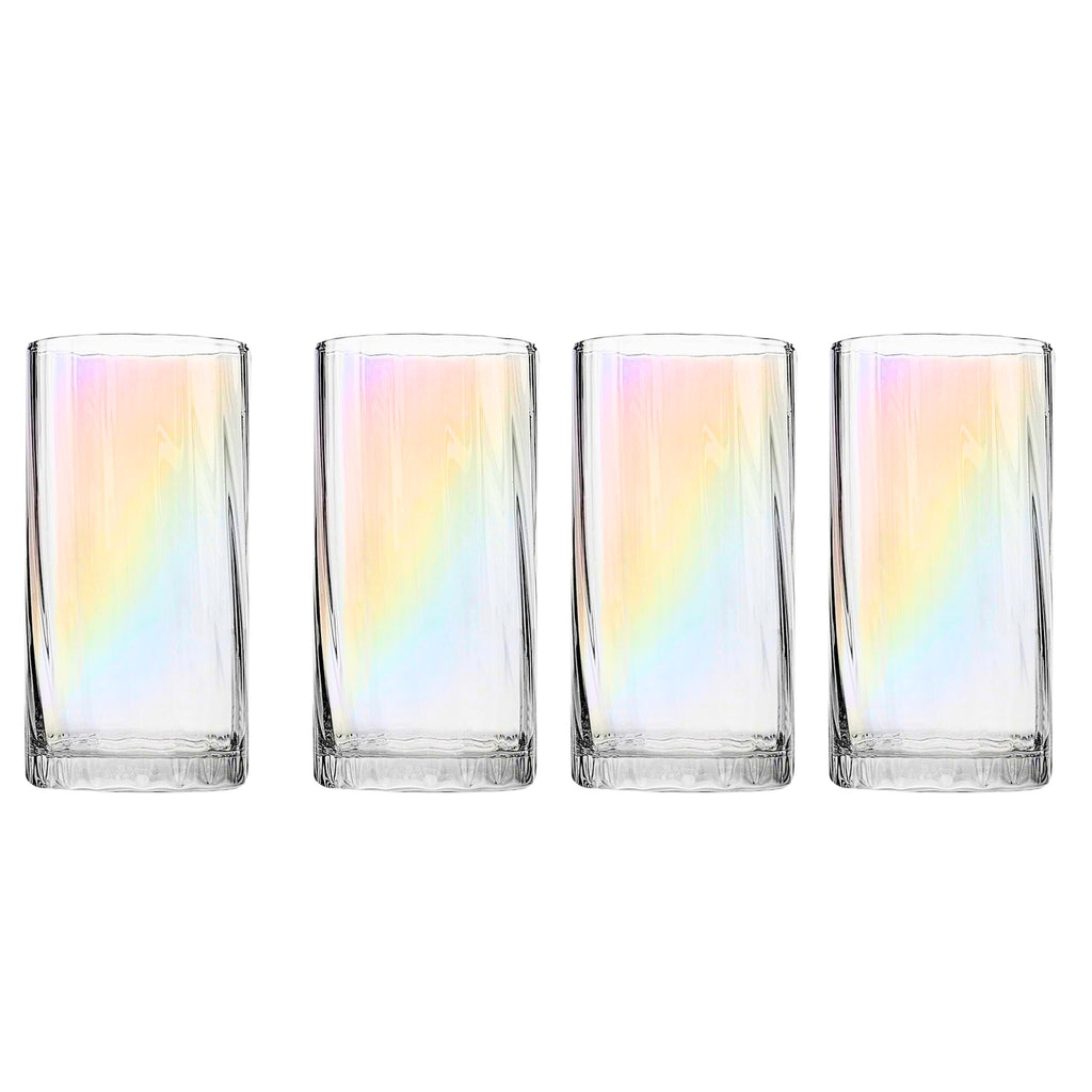 Monterey Highball, Set of 4 Godinger All Barware, All Glassware, All Glassware & Barware, DOF & Highball, Highball, Highball Set, Iridescent, Monterey