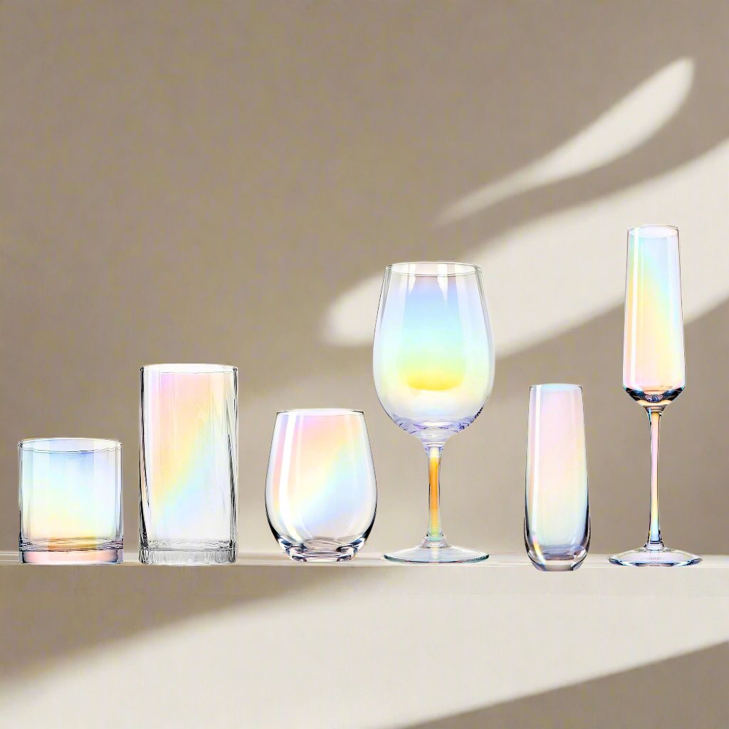 Monterey Highball, Set of 4 Godinger All Barware, All Glassware, All Glassware & Barware, DOF & Highball, Highball, Highball Set, Iridescent, Monterey