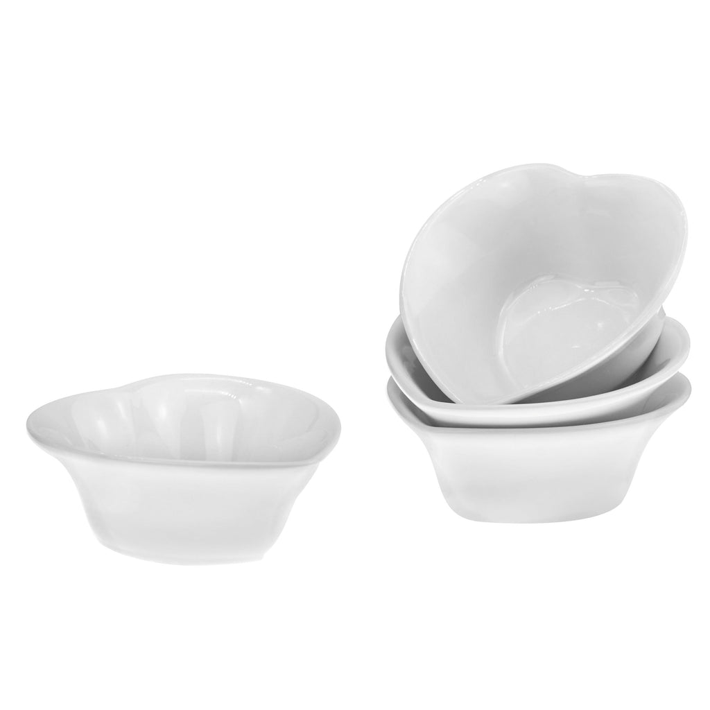 Munch Heart Ramekin, Set of 4 Godinger All Kitchen, Bakeware, Kitchen, Off White, Ramekin