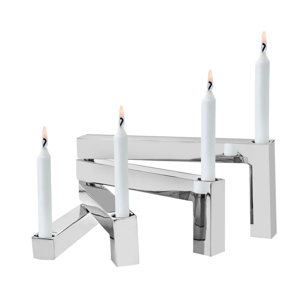 Nesting Tapered Candle Holder Godinger All Decor, Candles & Candleholders, Decor, Stainless, Stainless Steel, Tapered, Tapered Candle Holder