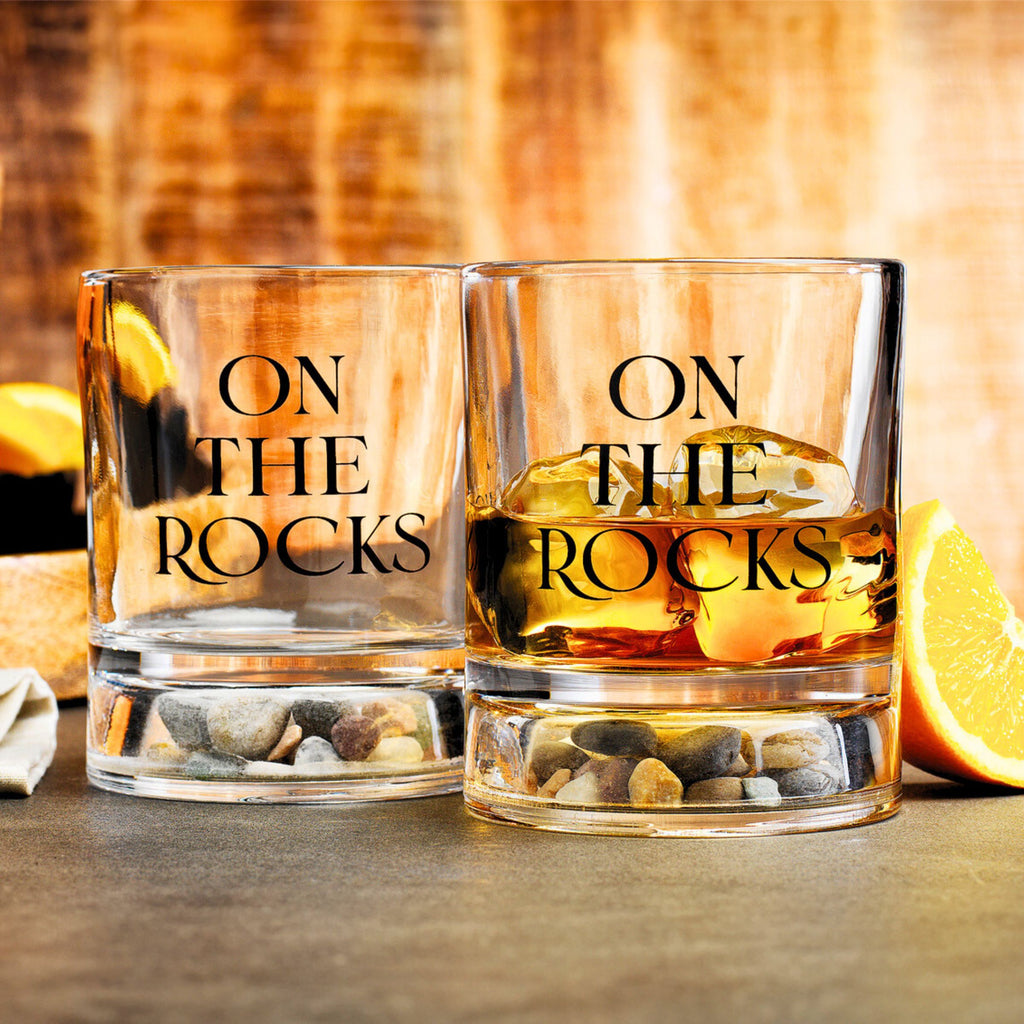 On The Rocks Double Old Fashion, Set of 2 Godinger All Barware, All Glassware, All Glassware & Barware, DOF, DOF & Highball, Double Old Fashion, Glassware, Glassware & Barware, On The Rocks