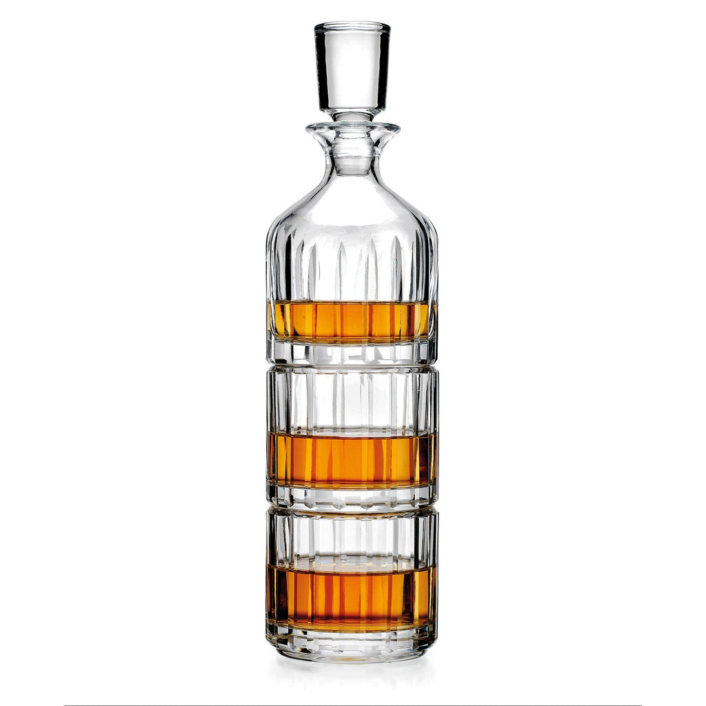 Parallels Stacking Decanter Godinger All Glassware, All Glassware & Barware, Clear, Decanter, Decanter & Decanter Sets, Stacking Decanter